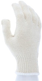 Memphis Glove Natural Large Cotton/Polyester Knit Wrist