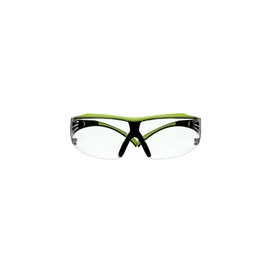 3M SecureFit Black and Green Protective Eyewear With Clear Anti-Scratch/Anti-Fog Lens
