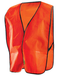 OccuNomix X-Large Hi-Viz Orange Value/Economy Light Weight Polyester Mesh Vest With Front Hook And Loop Closure