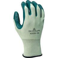 SHOWA Size 8 Nitrile Palm Coated Work Gloves With Nylon Knit Liner And Knit Wrist Cuff - PRICE IS PER DOZEN