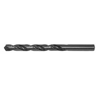Drillco Series 400 7/16" X 5 1/2" Black Oxide HSS General Purpose Heavy Duty Jobber Length Drill Bit With Straight Shank And 4 1/16" Spiral Flute - PRICE IS PER Pack of 6