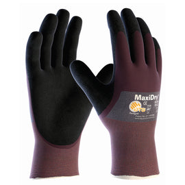 Protective Industrial Products Medium MaxiDry® By ATG® Nitrile Palm And Finger And Knuckles Coated Work Gloves With Nylon Liner And Continuous Knit Wrist