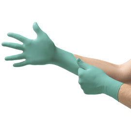 Ansell Large Green Microflex® 6.7 mil Latex-Free Neoprene (Polychloroprene) Disposable Exam With Extended Cuff Gloves (1,000 Gloves Per Case)