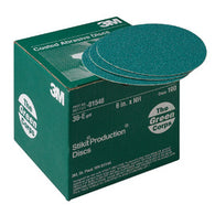 3M 6" X 0.0 NP 36 Grit Green Corps Aluminum Oxide PSA Disc