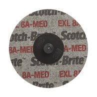 3M 3" X No Hole Medium Grade Aluminum Oxide Scotch-Brite Roloc Tan Disc