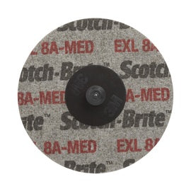 3M 3" X No Hole Medium Grade Aluminum Oxide Scotch-Brite Roloc Tan Disc