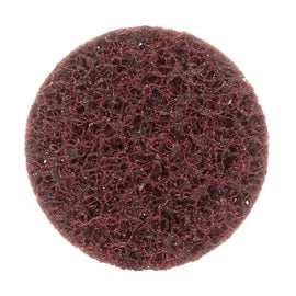 3M 1 1/2" Medium Grade Aluminum Oxide Scotch-Brite Roloc Red Disc