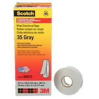 3M 0.75" X 66' Gray Scotch® 35 7 mil PVC Electrical Tape