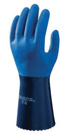 SHOWA® Size 7 Blue ATLAS® Seamless Knit Lined Cotton And Nitrile Chemical Resistant Gloves