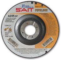 United Abrasives/SAIT 5" X 1/8" X 7/8"  24 Grit Aluminum Oxide Type 27 Cut Off Wheel Price is Each