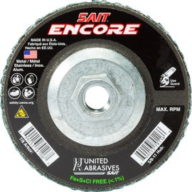 United Abrasives-SAIT 7" X 5/8"-11 40 Grit Type 29 Flap Disc - PRICE IS PER EACH